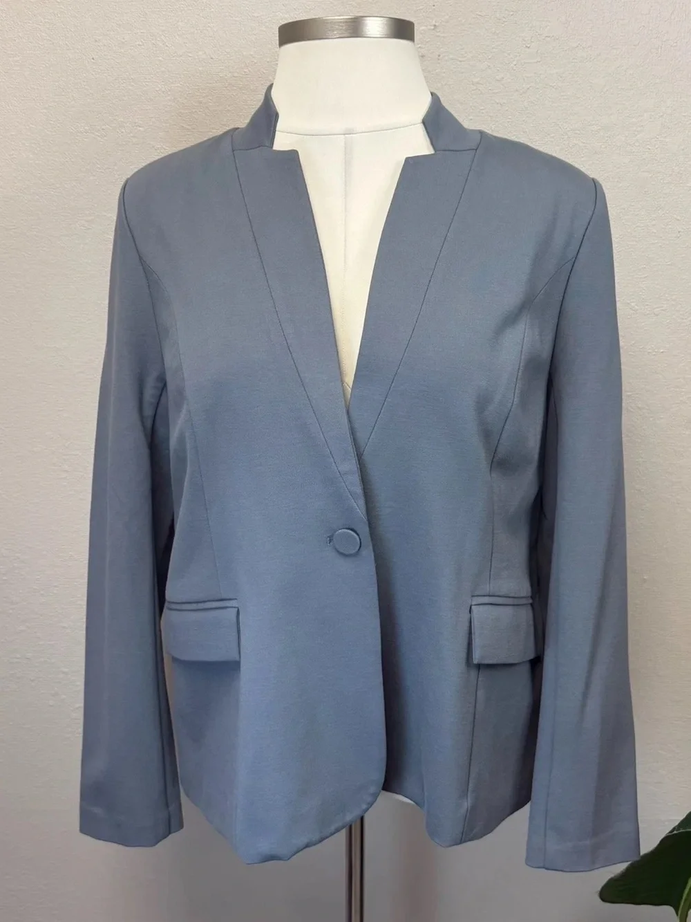 Universal Standard Stormy Grey Smoking Jacket - New - Size 14/16